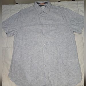 Denim & Flower Light Blue Casual Button Down Shirt Size L